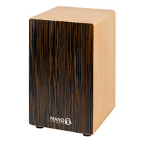 MANO PERCUSSION CAJON With Adjustable Snares and Carry Bag Ebony