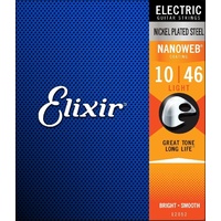 ELIXIR NANOWEB E12052 10/46  Electric String Set Nickel Plated Steel Light