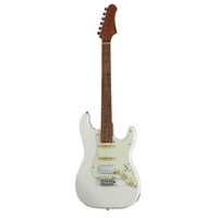CRAFTER Modern Seoul S Style Electric Guitar with H/S/S Pickups in Olympic White