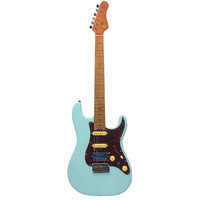 CRAFTER Crema S Style Electric Guitar with H/S/S Pickups in Day Blue