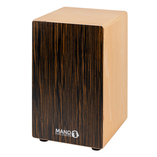 MANO PERCUSSION CAJON With Adjustable Snares and Carry Bag Ebony