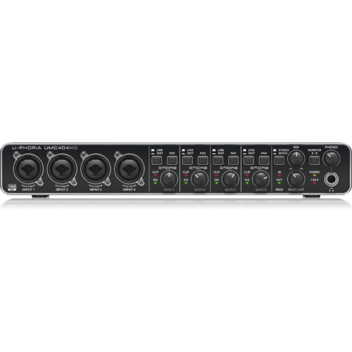 BEHRINGER U-PHORIA UMC404HD USB Audio Interface for Mics and Instruments