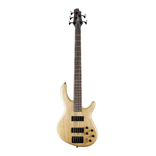 CORT ACTION DELUXE V AS 5 String Electric Bass with Markbass Preamp in Open Pore Natural