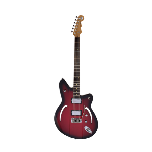 REVEREND AIRSONIC W 6 String Electric Guitar with Roasted Maple Neck in Metallic Red