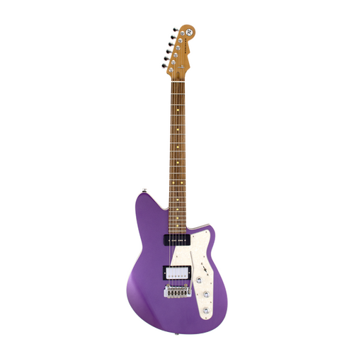 REVEREND DOUBLE AGENT W 6 String Electric Guitar with Wilkinson Tremolo Roasted Maple Neck in Italian Purple