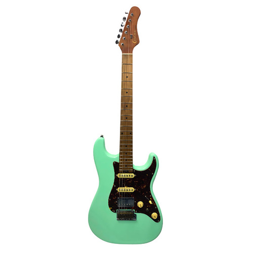 CRAFTER Crema S Style Electric Guitar with H/S/S Pickups in Ara Green